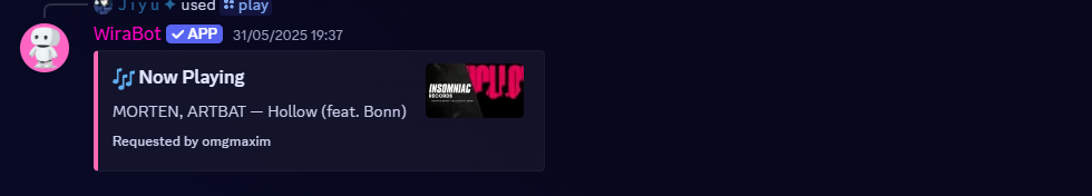 /play command screenshot